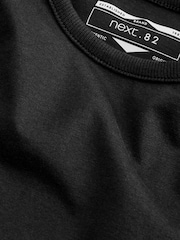 Black 2 Pack Long Sleeve T-Shirts 2 Pack (3mths-7yrs) - Image 4 of 4