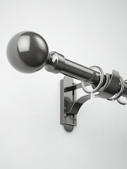 Gun Metal 10 Pack 28mm Diameter Metal Curtain Pole Rings - Image 3 of 4