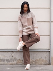 Roman Natural Colour Block Kint Jumper - Image 3 of 4