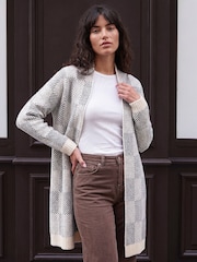 Roman White Soft Pattern Cardigan - Image 1 of 4