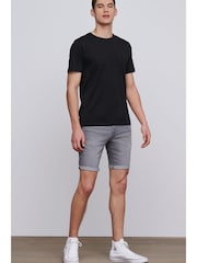 Washed Grey Skinny Fit Denim Shorts - Image 1 of 4