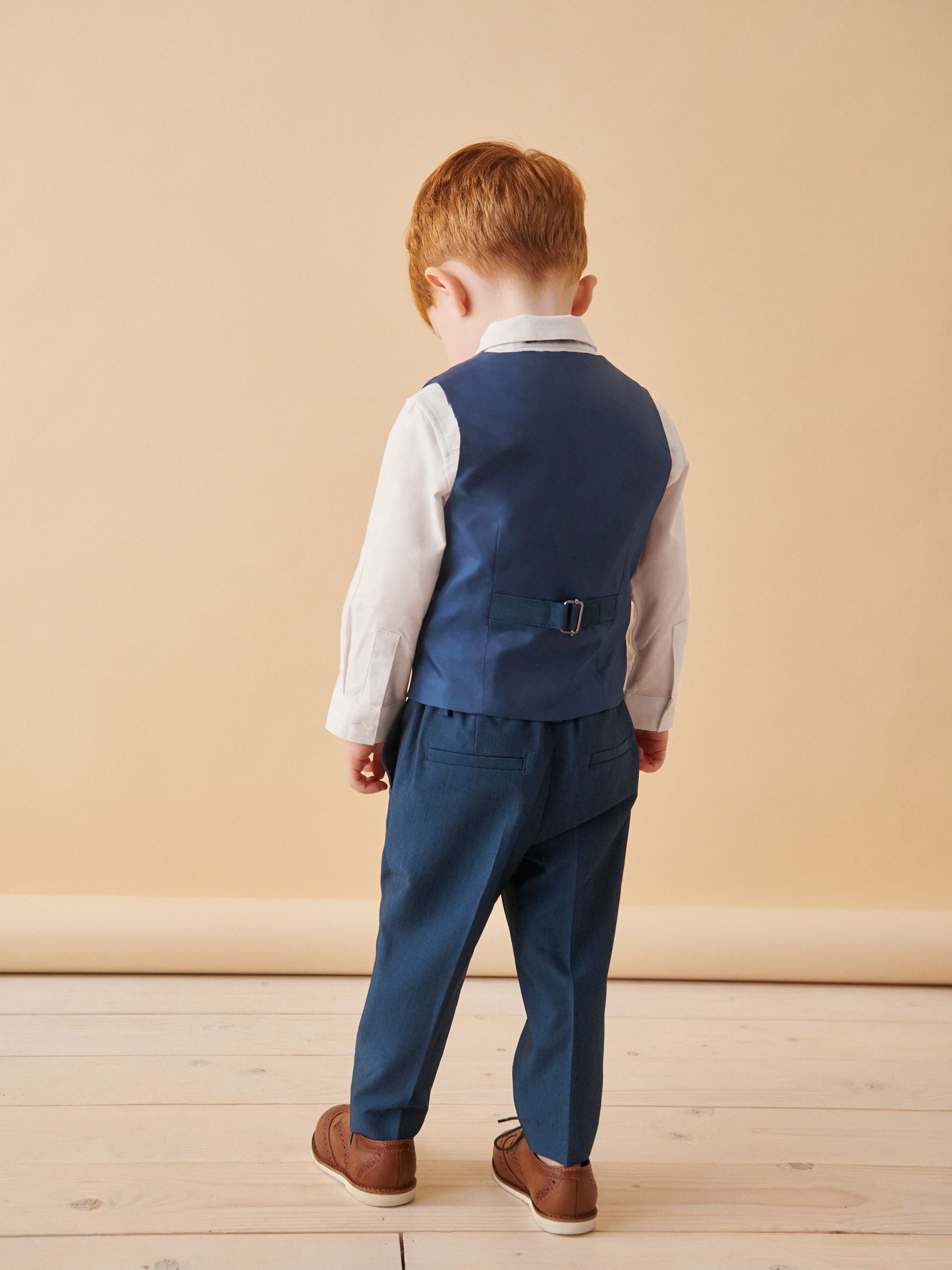 Buy Blue Waistcoat, Shirt, Trousers & Bowtie Set (3mths-9yrs) from Next  Luxembourg