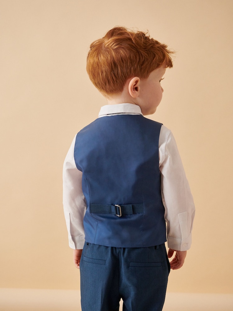 Blue Waistcoat, Shirt, Trousers & Bowtie Set (3mths-9yrs) - Image 3 of 10