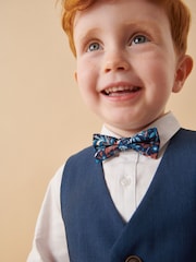 Blue Waistcoat, Shirt, Trousers & Bowtie Set (3mths-9yrs) - Image 5 of 10