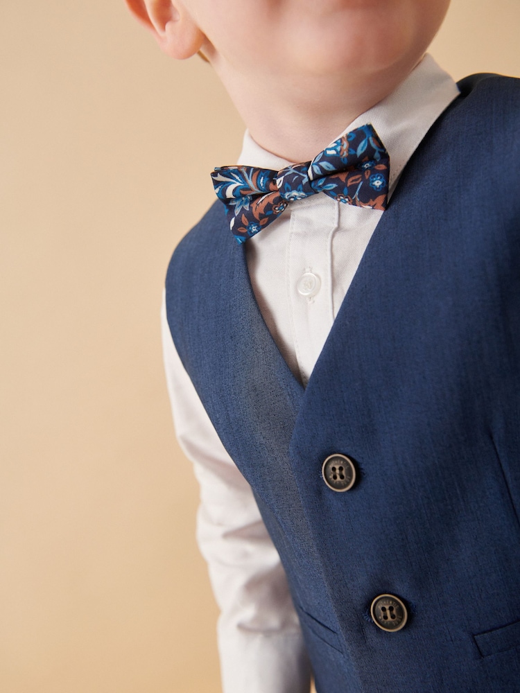 Blue Waistcoat, Shirt, Trousers & Bowtie Set (3mths-9yrs) - Image 5 of 10