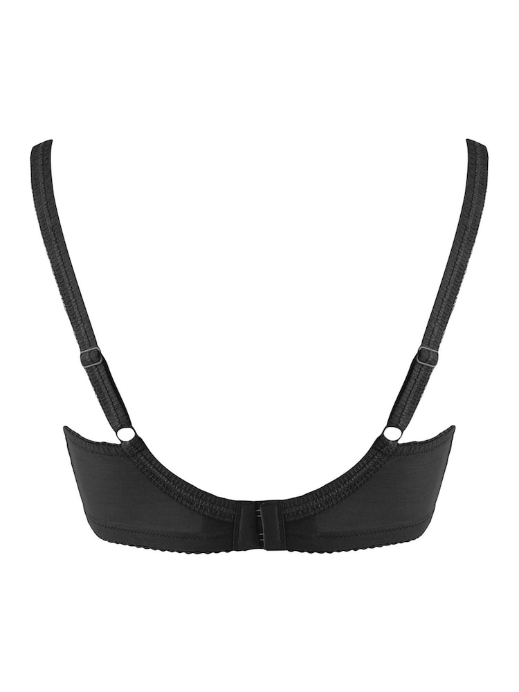Pour Moi Black Full Cup St Tropez Padded Balcony Bra - Image 4 of 4