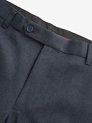 Navy Blue Puppytooth Smart Trousers - Image 5 of 7