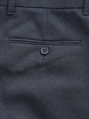 Navy Blue Puppytooth Smart Trousers - Image 6 of 7