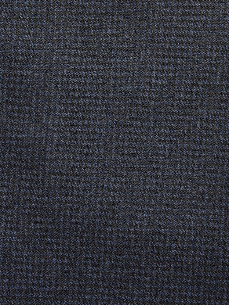Navy Blue Puppytooth Smart Trousers - Image 7 of 7