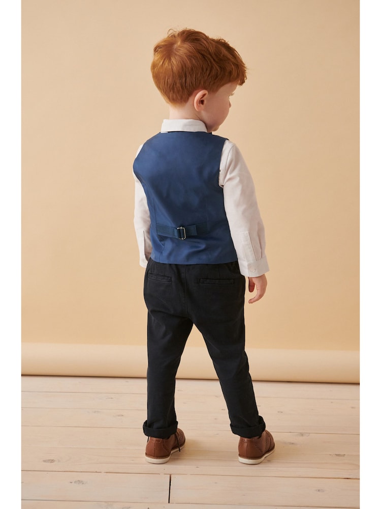 Blue Waistcoat, Shirt & Bowtie Set (3mths-9yrs) - Image 2 of 10
