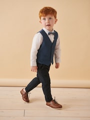 Blue Waistcoat, Shirt & Bowtie Set (3mths-9yrs) - Image 3 of 10