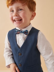 Blue Waistcoat, Shirt & Bowtie Set (3mths-9yrs) - Image 4 of 10