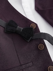 Plum Purple Waistcoat, Shirt, Trousers & Bowtie Set (3mths-9yrs) - Image 4 of 5