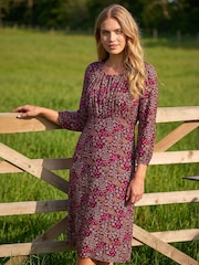 Roman Red Square Neck Ditsy Dress - Image 1 of 3