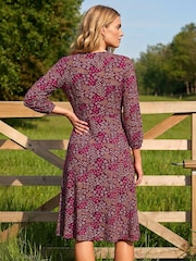 Roman Red Square Neck Ditsy Dress - Image 3 of 3