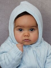 The Little Tailor Baby 100% Cotton Soft Knitted Pramsuit - Image 2 of 5
