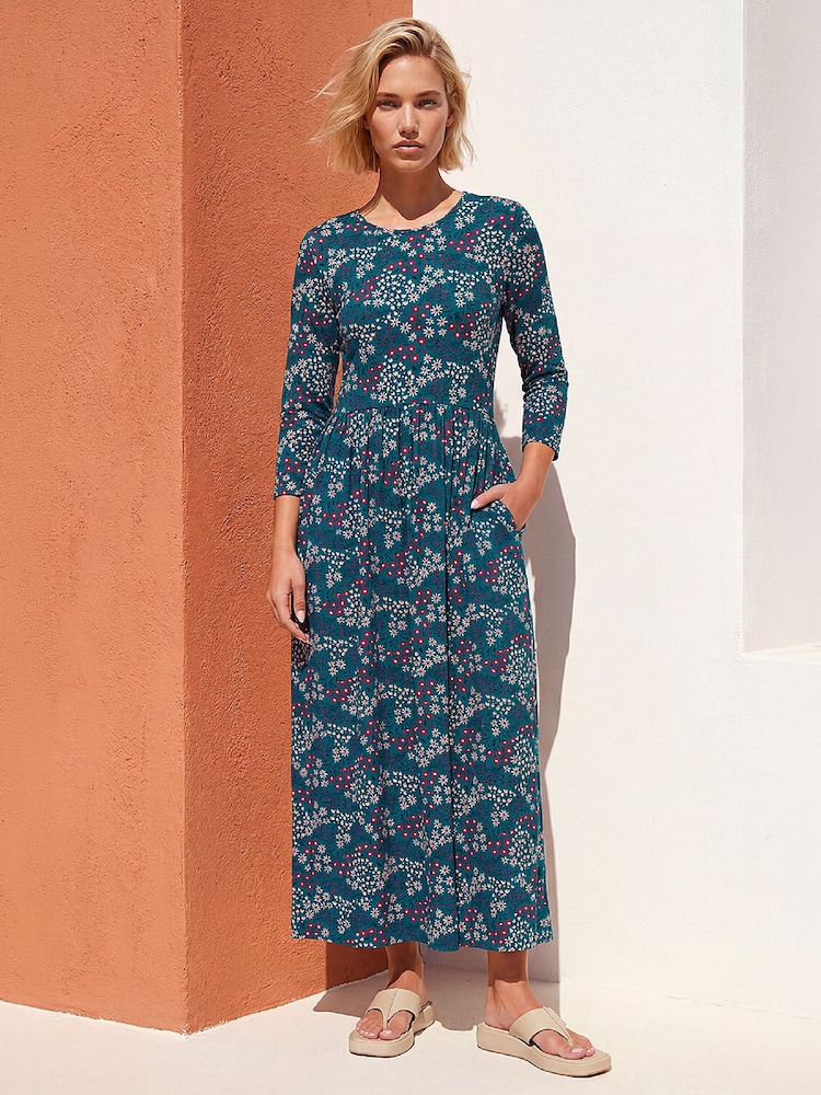 Roman Blue Spot Print Pocket Dress - Image 2 of 4