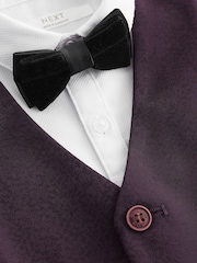 Plum Purple Waistcoat, Shirt & Bowtie Set (3mths-9yrs) - Image 9 of 9