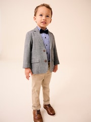 Grey Heritage Blazer, Shirt, Trousers & Bow Tie Set (3mths-9yrs) - Image 1 of 8