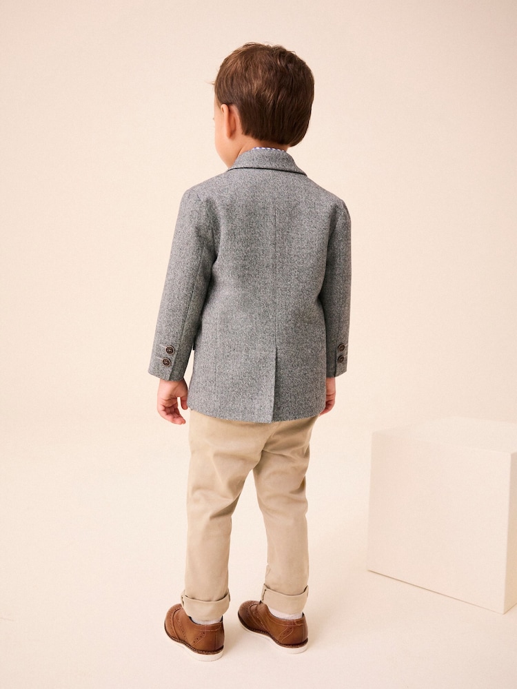 Grey Heritage Blazer, Shirt, Trousers & Bow Tie Set (3mths-9yrs) - Image 2 of 8