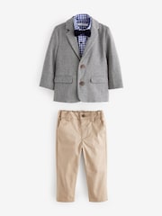 Grey Heritage Blazer, Shirt, Trousers & Bow Tie Set (3mths-9yrs) - Image 5 of 8