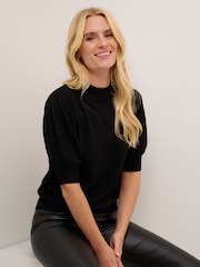 Kaffe Regina Turtleneck Half Sleeve Pullover - Image 4 of 6