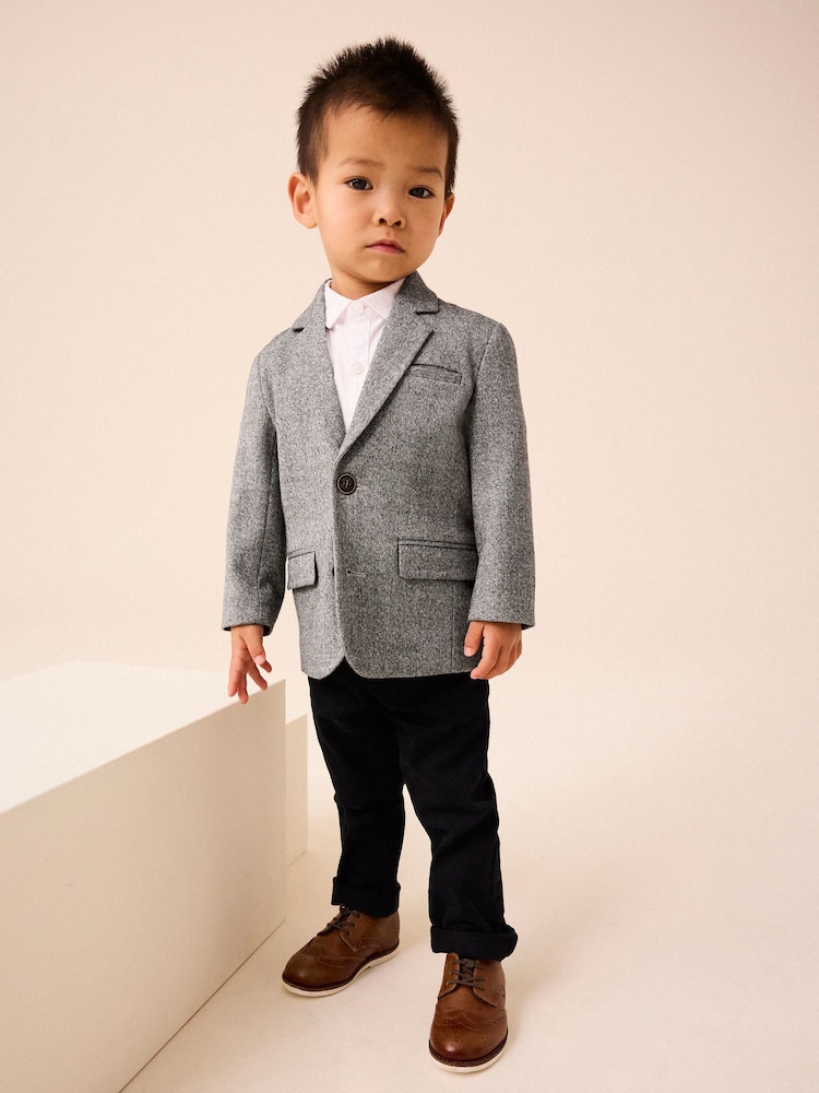 Grey Heritage Blazer (3mths-9yrs) - Image 1 of 6