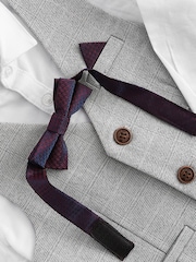 Grey Heritage Waistcoat, Shirt, Trousers & Bow Tie Set (3mths-9yrs) - Image 10 of 10