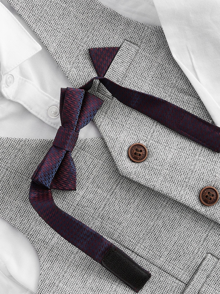 Grey Heritage Waistcoat, Shirt, Trousers & Bow Tie Set (3mths-9yrs) - Image 10 of 10