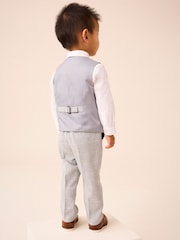 Grey Heritage Waistcoat, Shirt, Trousers & Bow Tie Set (3mths-9yrs) - Image 4 of 10
