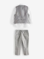Grey Heritage Waistcoat, Shirt, Trousers & Bow Tie Set (3mths-9yrs) - Image 7 of 10