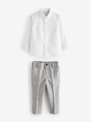 Grey Heritage Waistcoat, Shirt, Trousers & Bow Tie Set (3mths-9yrs) - Image 8 of 10