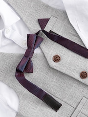 Grey Heritage Waistcoat, Shirt & Bow Tie Set (3mths-9yrs) - Image 8 of 9