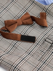 Neutral Check Waistcoat, Shirt, Trousers & Bow Tie Set (3mths-9yrs) - Image 10 of 10
