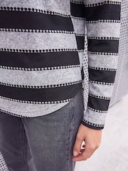 Roman Black Stripe Jersey Top - Image 4 of 4