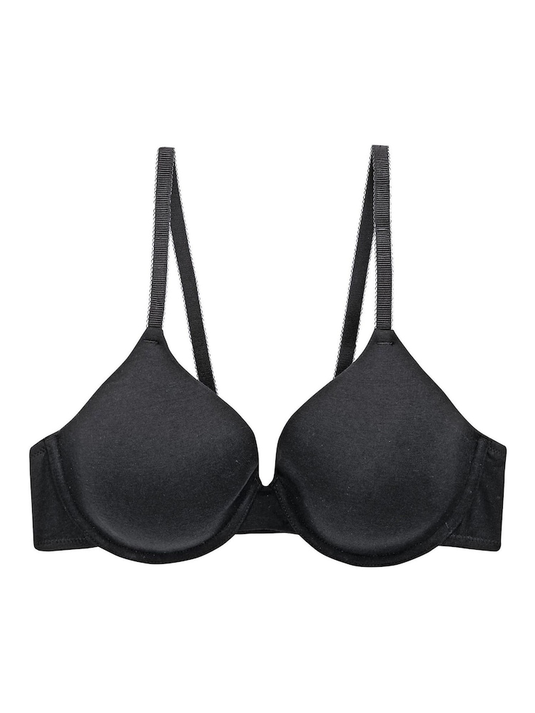 Black/White/Pastel Rose Nude Pad Full Cup Cotton Blend Ultimate Comfort Bras 3 Pack - Image 10 of 11