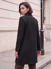 Roman Black Tailored Single Breasted Coat - Image 2 of 4