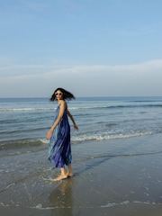 Monsoon Blue LENZING™ ECOVERO™ Tie Dye Wide Leg Jumpsuit - Image 6 of 6