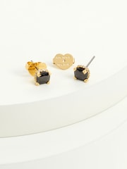 kate spade new york Sunglasses 6mm Square Black Studs Earrings - Image 1 of 5
