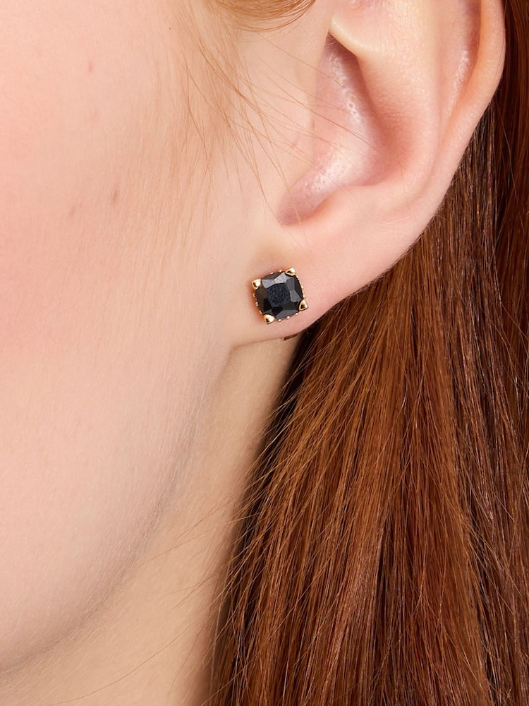 kate spade new york Sunglasses 6mm Square Black Studs Earrings - Image 5 of 5