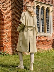 Jolie Moi Grey Double Breasted Trench Coat - Image 2 of 6
