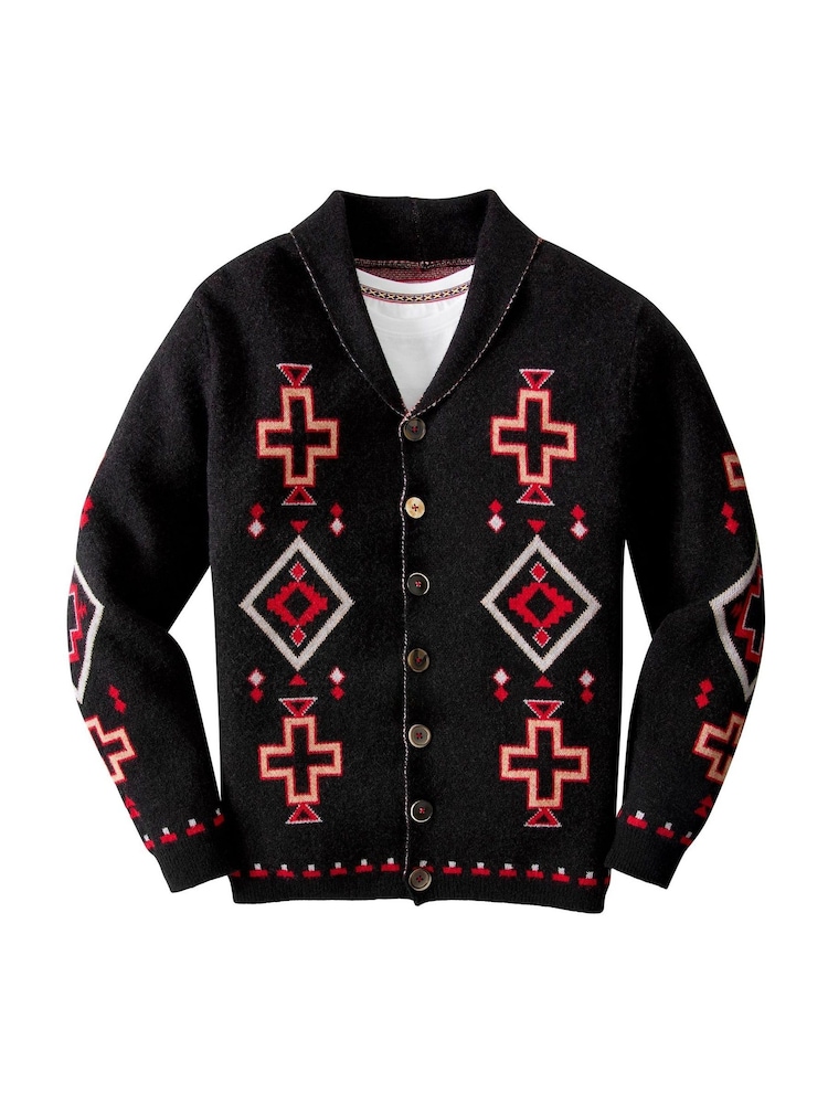Joe Browns Black Perfect Pattern Cardigan - Image 8 of 8
