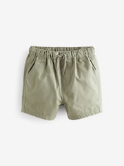 Sage/Chambray/White Pull On Shorts 3 Pack (3mths-7yrs) - Image 2 of 6