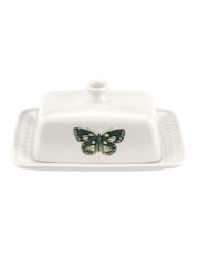Portmeirion White Botanic Garden Harmony Butter Dish - Image 6 of 6