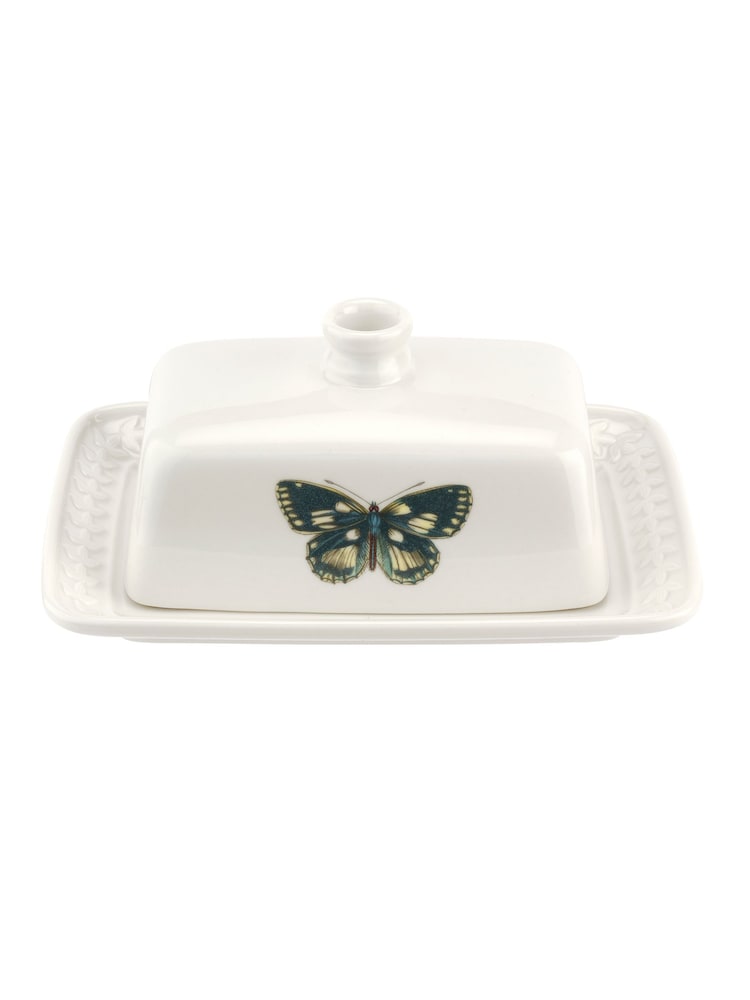 Portmeirion White Botanic Garden Harmony Butter Dish - Image 6 of 6