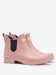 Barbour® Pink Wilton Short Wellington Boots - Image 3 of 6