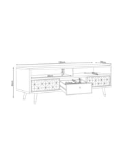 Dark Lloyd Mango Wood Up to 55 inch TV Unit - Image 5 of 6