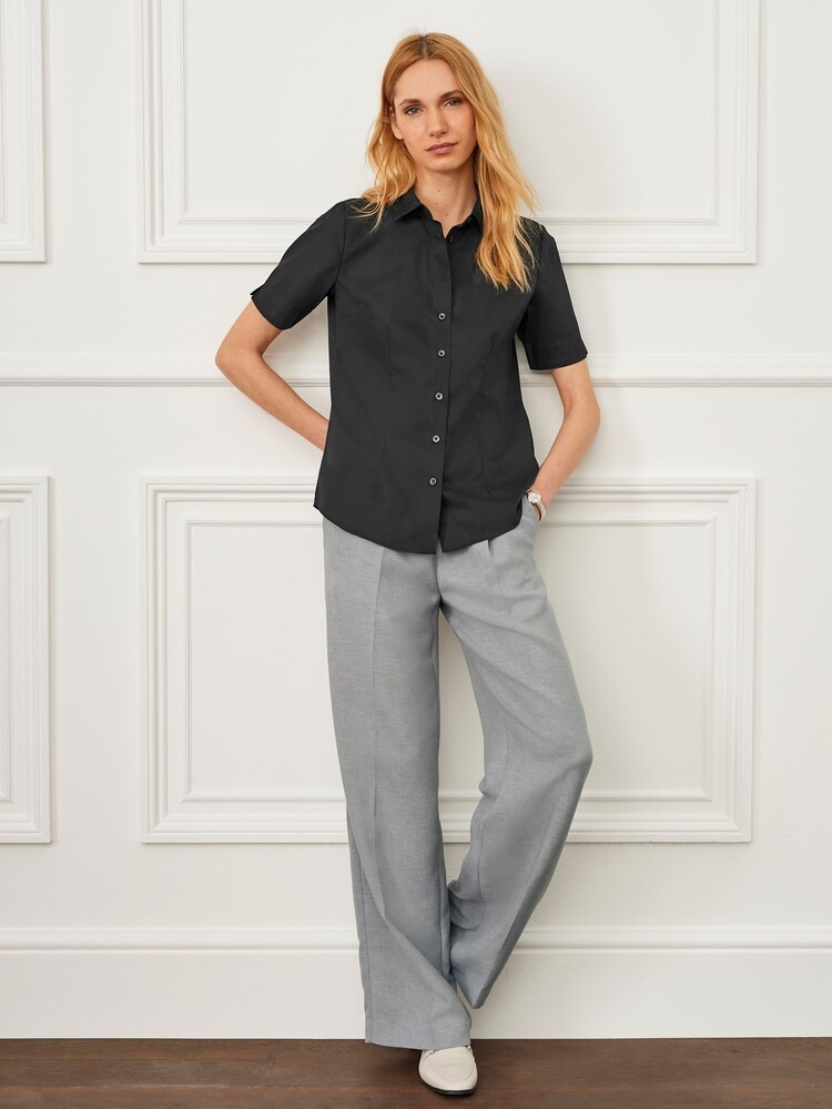 Black Short Sleeve Shirt - Image 2 of 14 Black Short Sleeve Shirt - Image 2 of 14