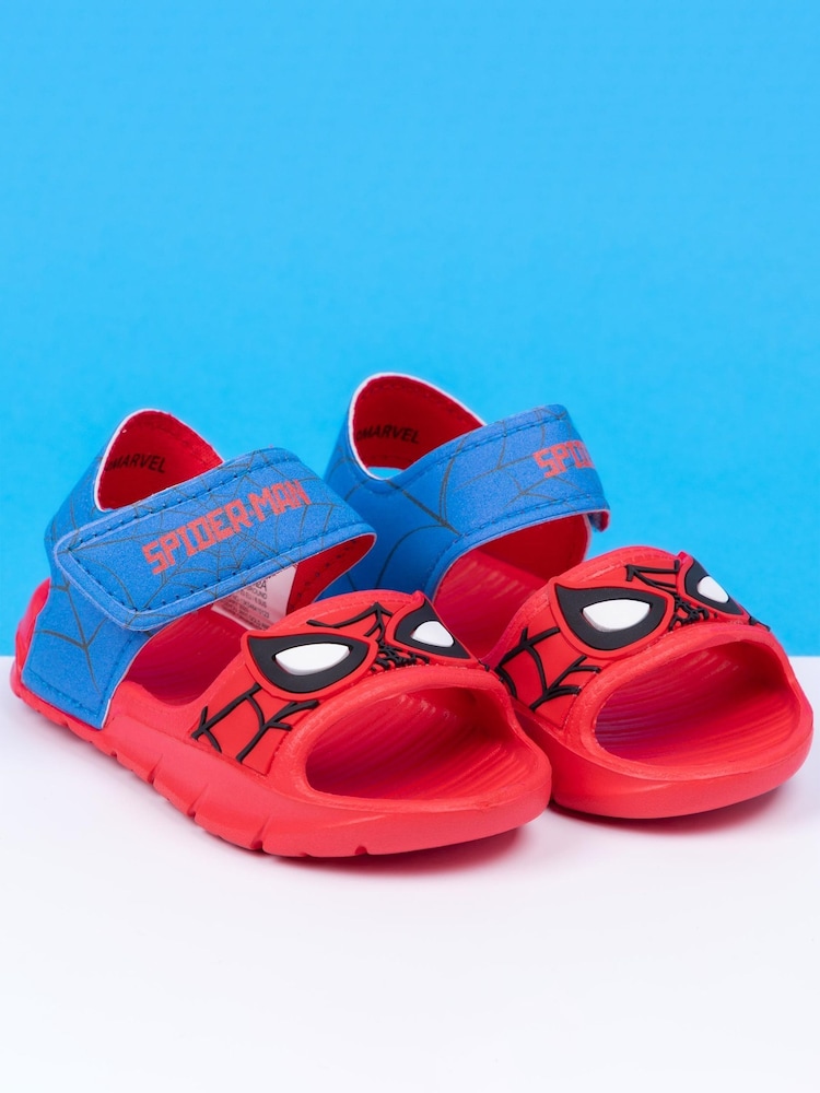 Vanilla Underground Red Kids Spiderman Character Sandals - Image 1 of 5