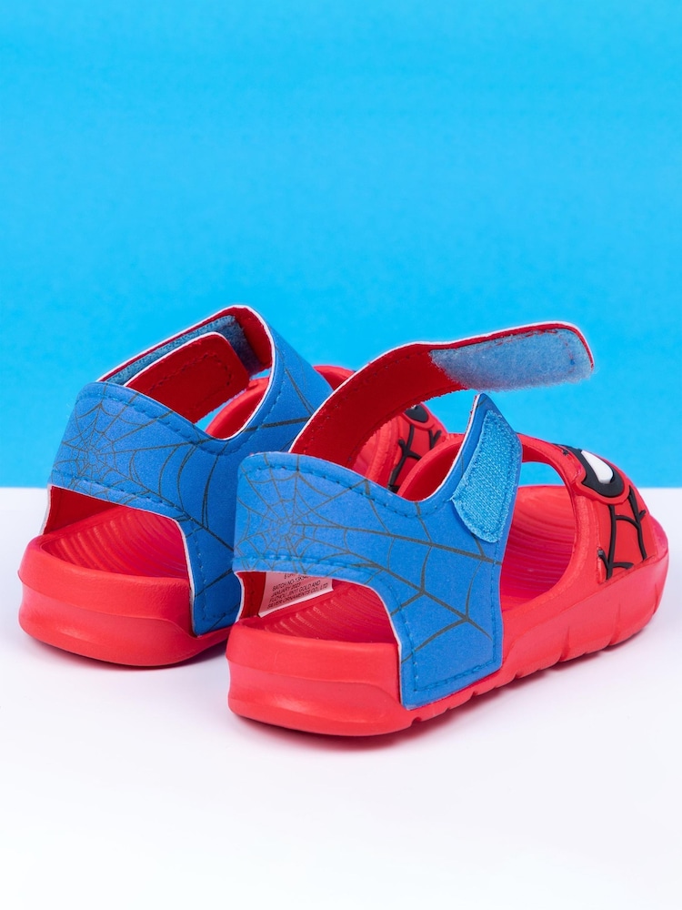 Vanilla Underground Red Kids Spiderman Character Sandals - Image 2 of 5